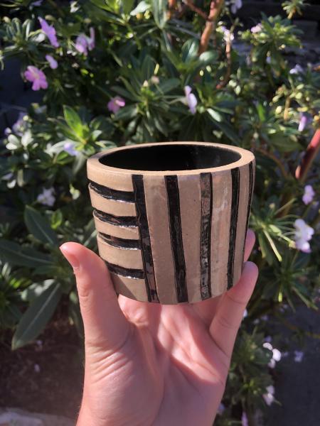 Small Brown & Black Planter picture