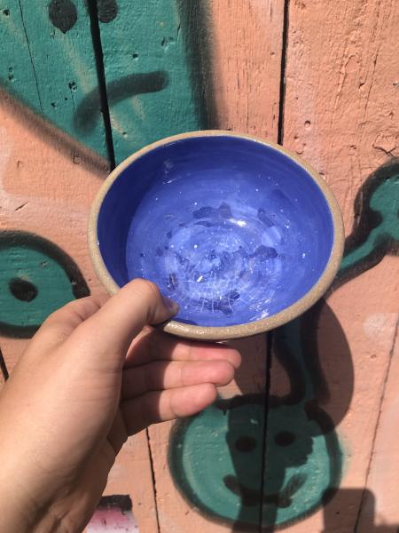 Blue Carved Ceramic Bowl Set picture