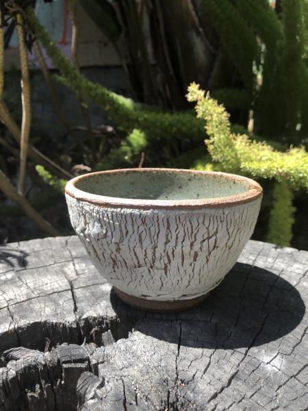 Small White Red & Blue Slip Bowl - MADE TO ORDER picture