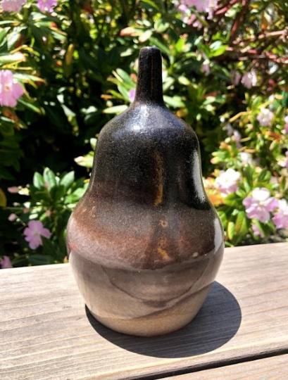 Unique Decorative Handmade Ceramic Vase w/ Crackle Glaze picture