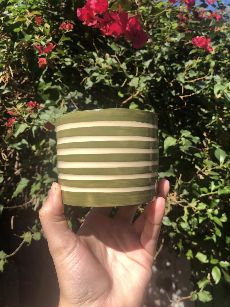 Striped Planter - MADE TO ORDER picture