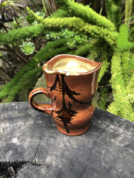 Altered Double Orbed Mug With Tiny Handle - MADE TO ORDER picture