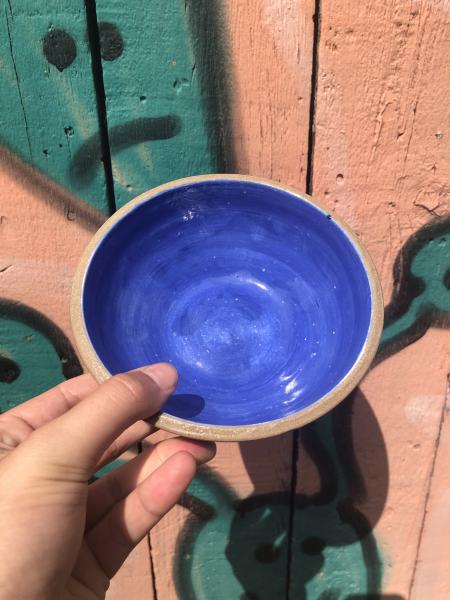 Blue Carved Ceramic Bowl Set picture