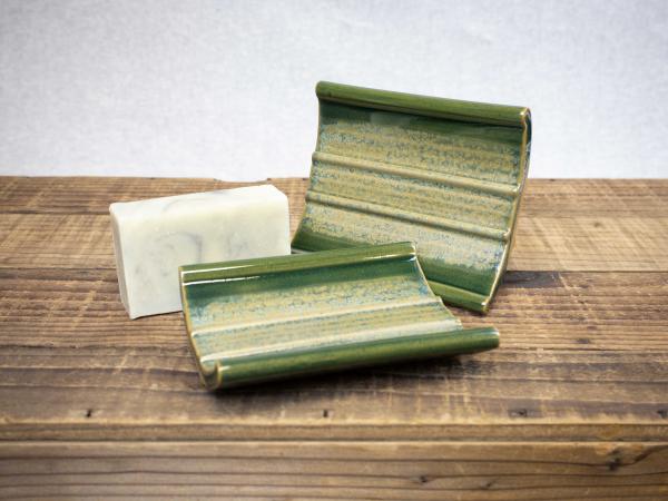 Pottery Soap Dish, Celedon Green picture