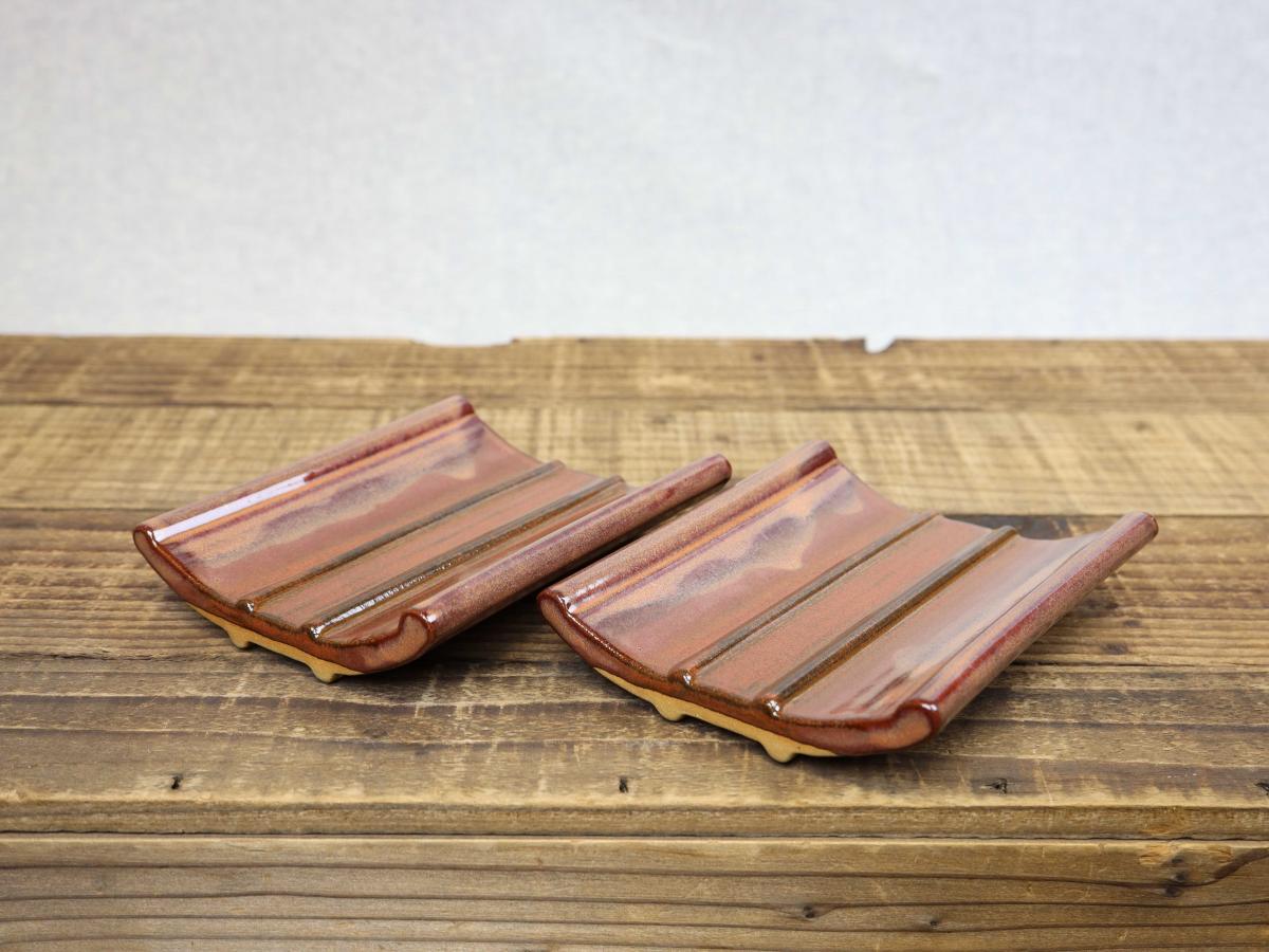 Pottery Soap Dish, Smokey Plum picture