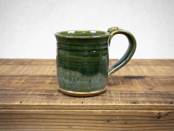 Wheel Thrown Pottery Mug, Celedon Green picture