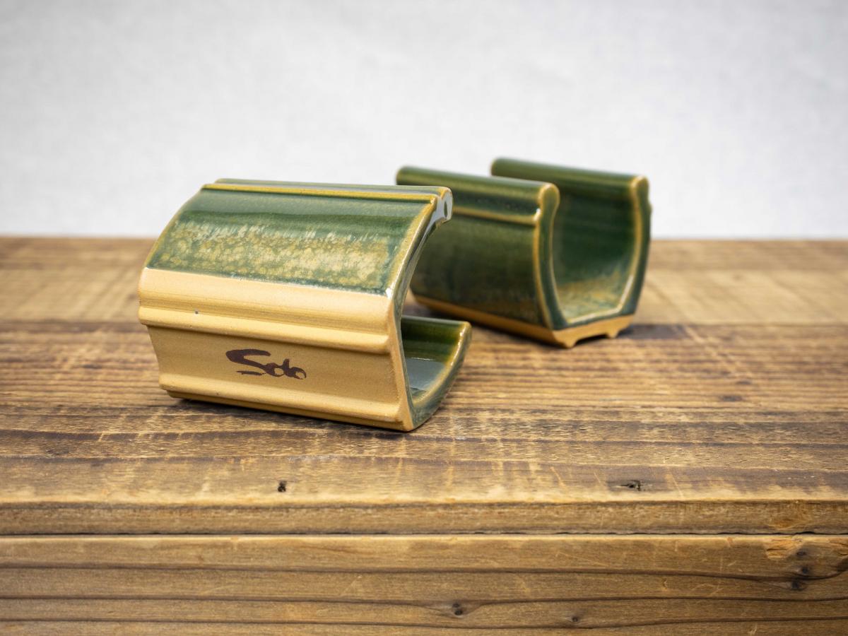 Pottery Sponge Holder, Celedon Green picture