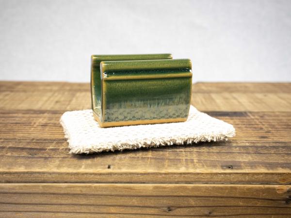 Pottery Sponge Holder, Celedon Green picture