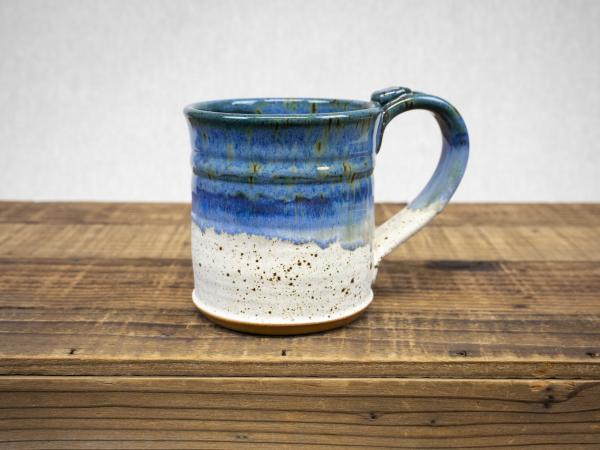 Wheel Thrown Pottery Mug, Ocean Blue picture