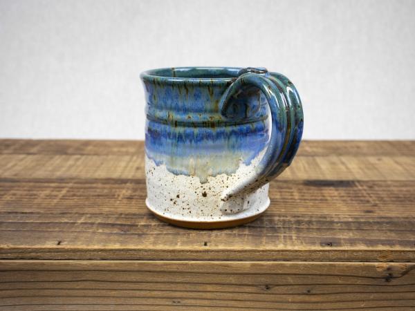 Wheel Thrown Pottery Mug, Ocean Blue picture