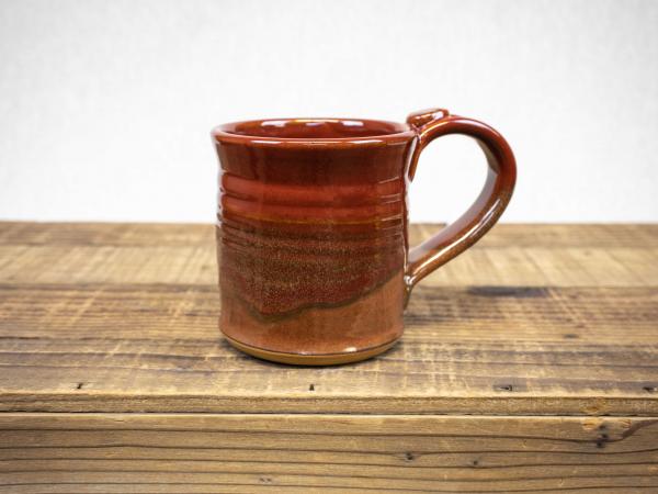 Wheel Thrown Pottery Mug, Deep Red picture