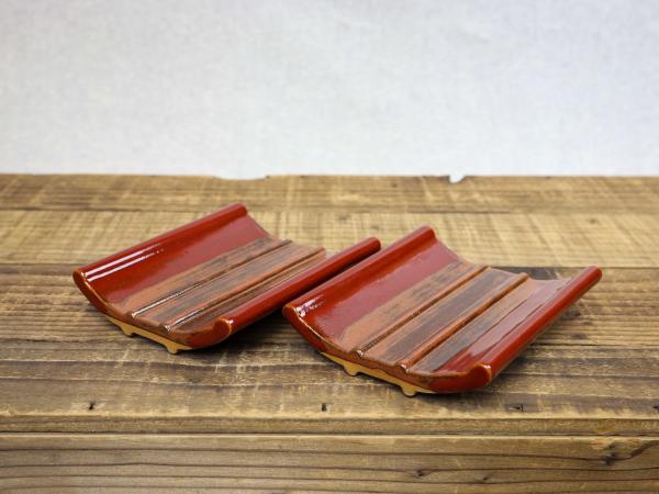 Pottery Soap Dish, Deep Red picture