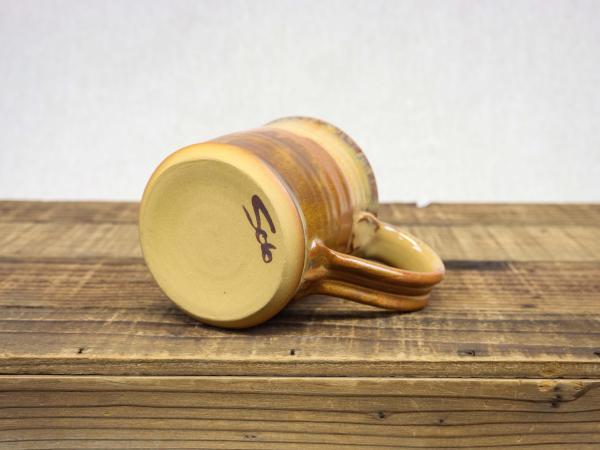 Wheel Thrown Pottery Mug, Tan Leather picture