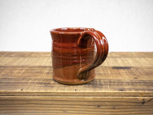 Wheel Thrown Pottery Mug, Deep Red picture