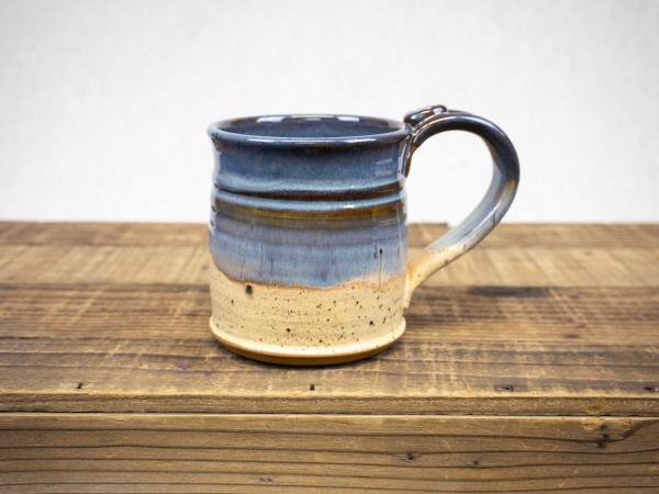 Wheel Thrown Pottery Mug, Denim Blue picture