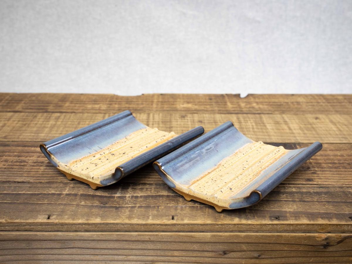 Pottery Soap Dish, Denim Blue picture