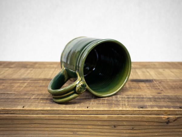 Wheel Thrown Pottery Mug, Celedon Green picture