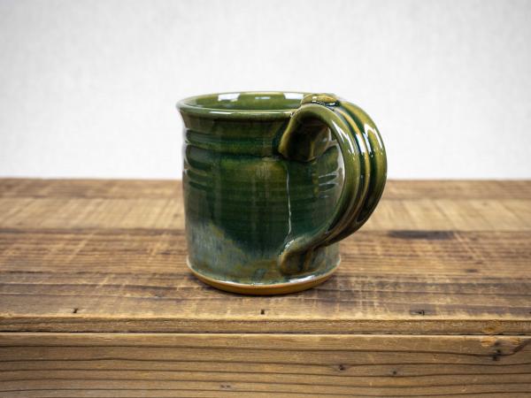 Wheel Thrown Pottery Mug, Celedon Green picture