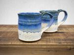 Wheel Thrown Pottery Mug, Ocean Blue