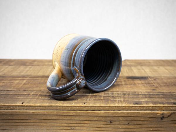 Wheel Thrown Pottery Mug, Denim Blue picture