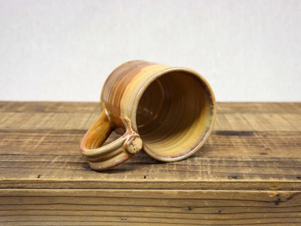 Wheel Thrown Pottery Mug, Tan Leather picture