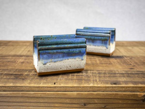 Pottery Sponge Holder, Ocean Blue picture