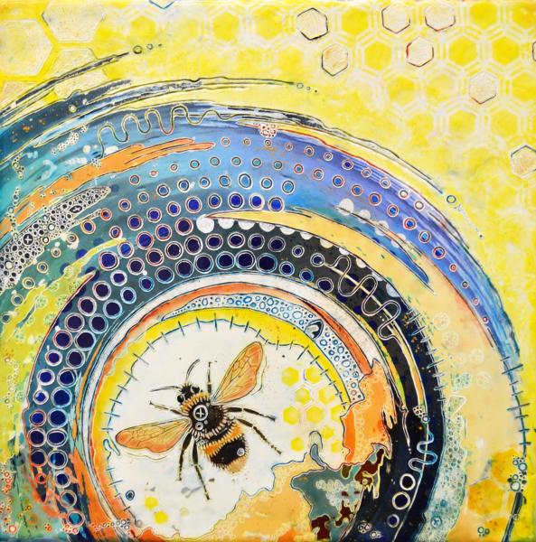 Bee Vortex (Small Reproduction on Paper) picture