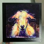 Goat on Metal (8x8)