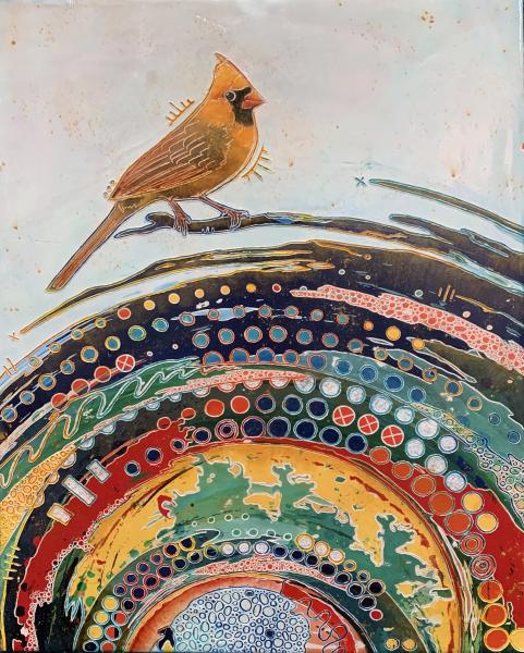 Yellow Cardinal (12x16)