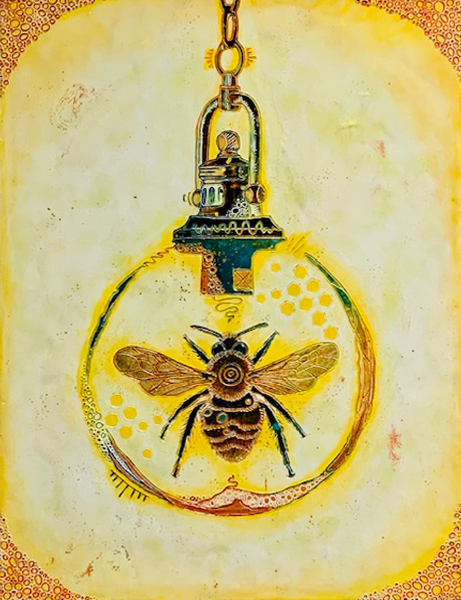 Bee Bulb (12x16)