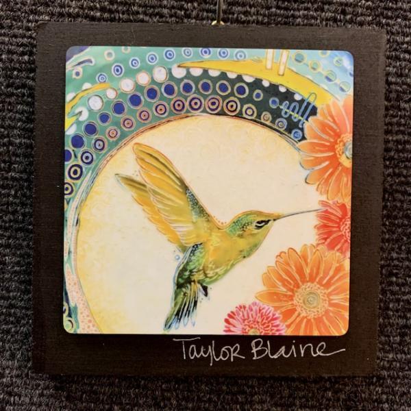 Hummingbird on Metal (4x4)