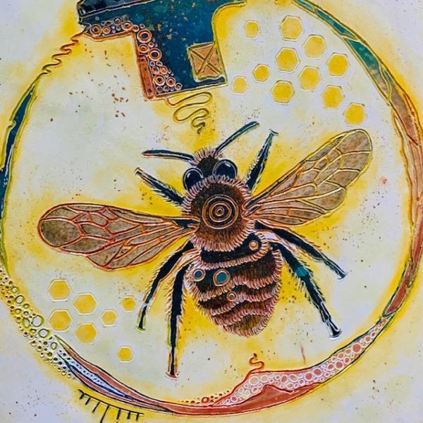 Bee Bulb (12x16) picture