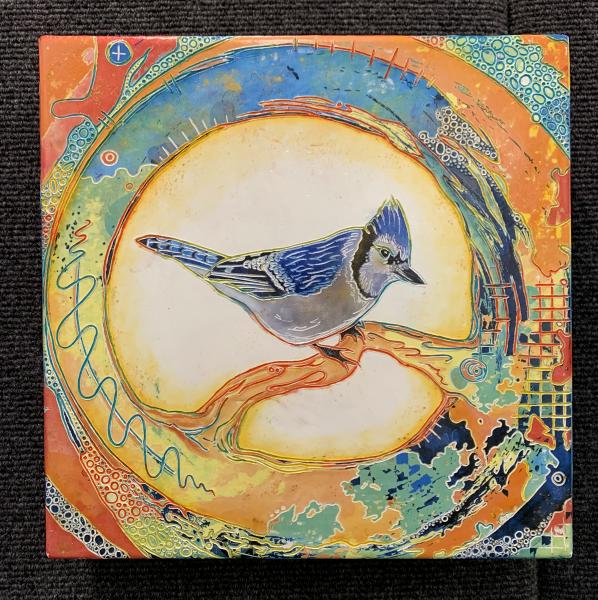 Summer Bluejay (10x10) picture