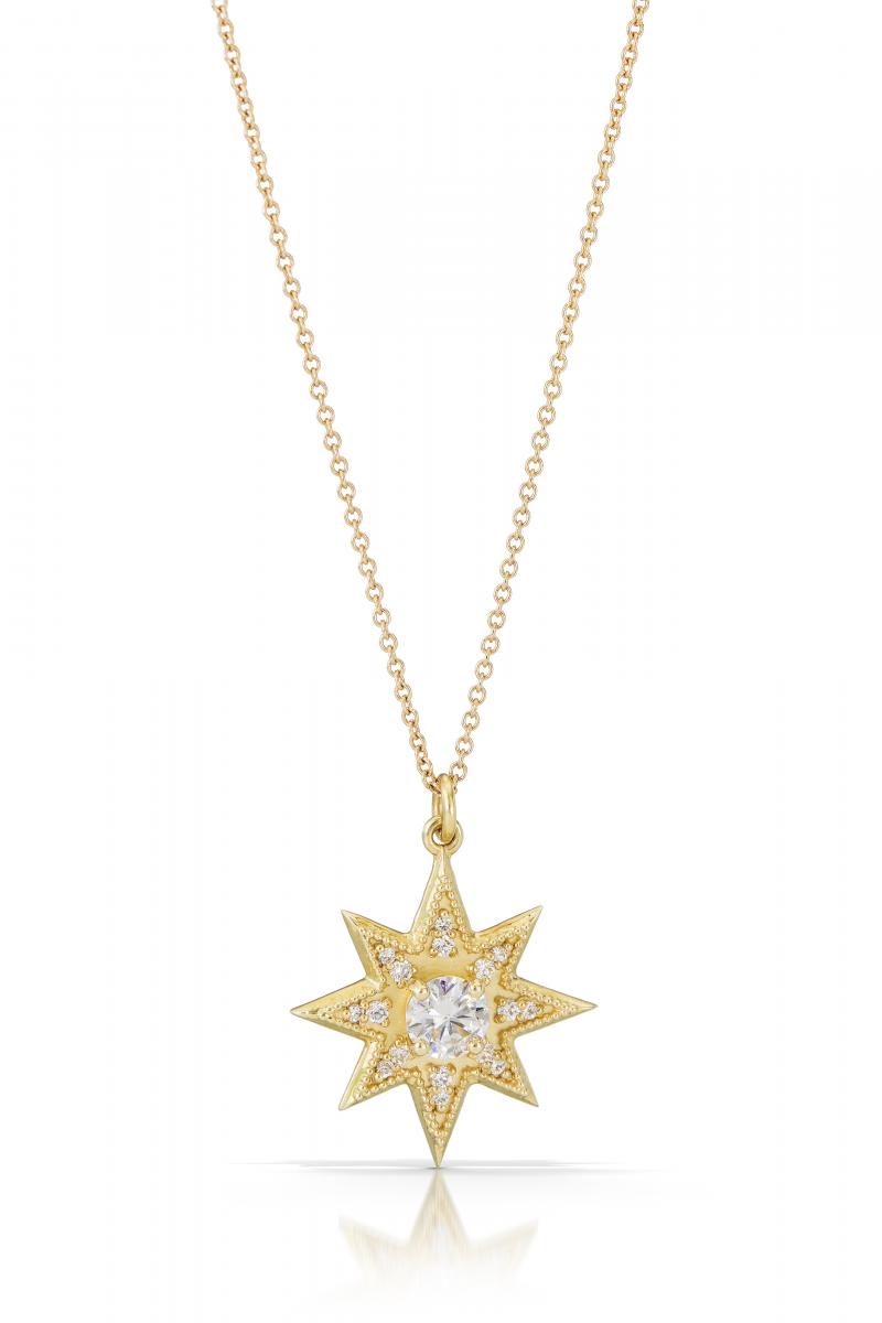 North Star Necklace,  Gold picture