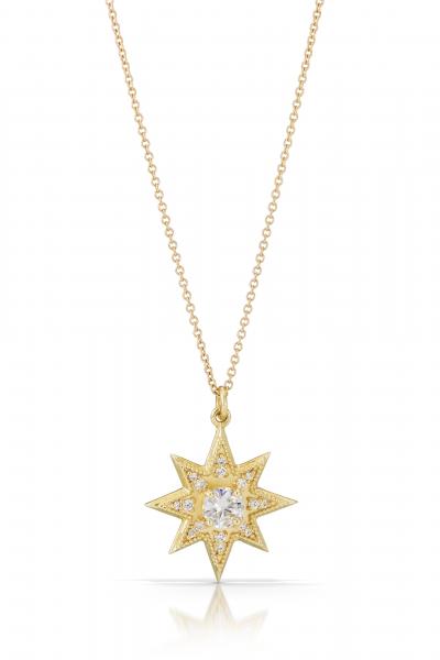 North Star Necklace,  Gold picture