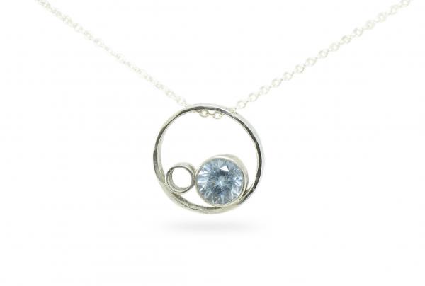 Duplet Necklace, Silver &Topaz picture