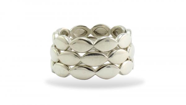 Stackable Florae Band, Silver picture