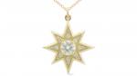 North Star Necklace,  Gold
