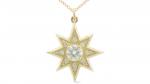 North Star Necklace,  Gold