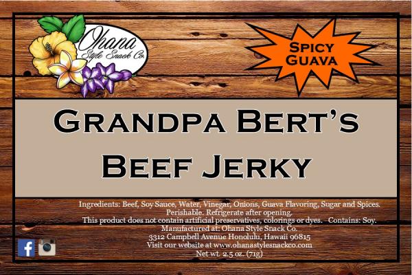 Grandpa Bert's Spicy Guava Beef Jerky picture