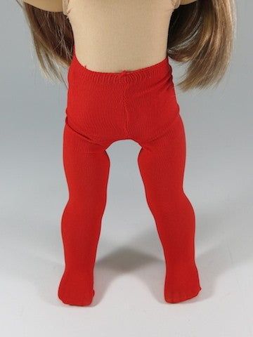Red Colored Tights for 18-in Dolls picture