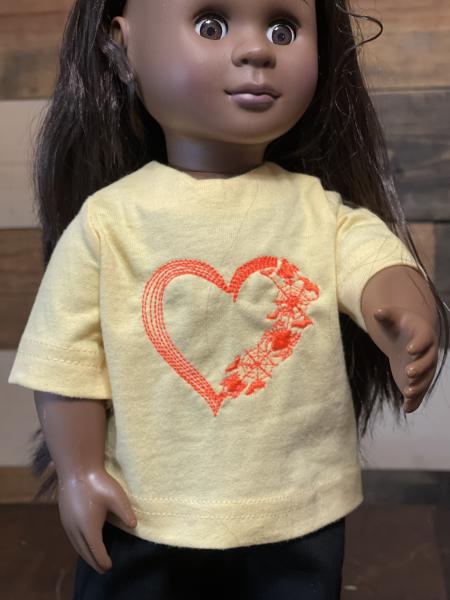 Spider Heart Spooky 2-piece Outfit Halloween for 18-inch Dolls picture