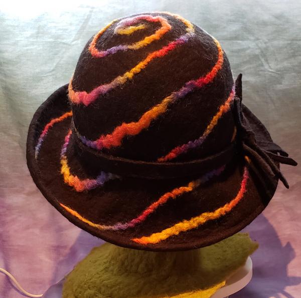 Spiral Charcoal Wide Brim picture