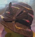 Spiral Charcoal Wide Brim