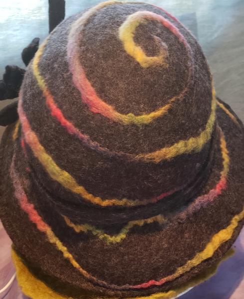 Spiral Charcoal Wide Brim picture