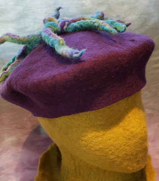 Beret-Purple with Dreadlocks picture