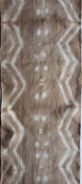 EcoBotantical Walnut Silk Scarf #011 picture