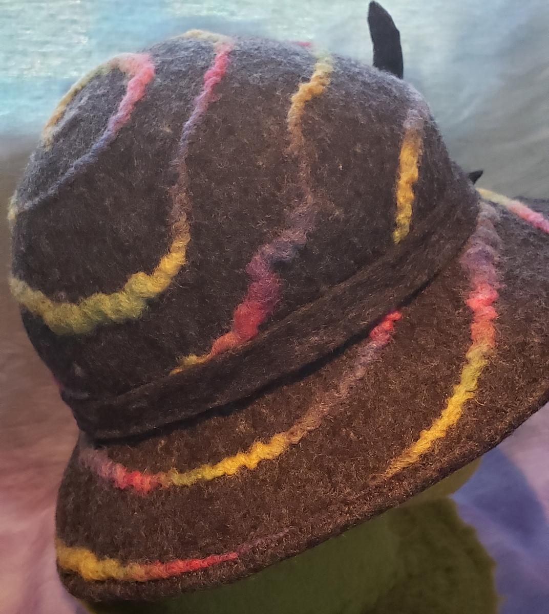 Spiral Charcoal Wide Brim picture