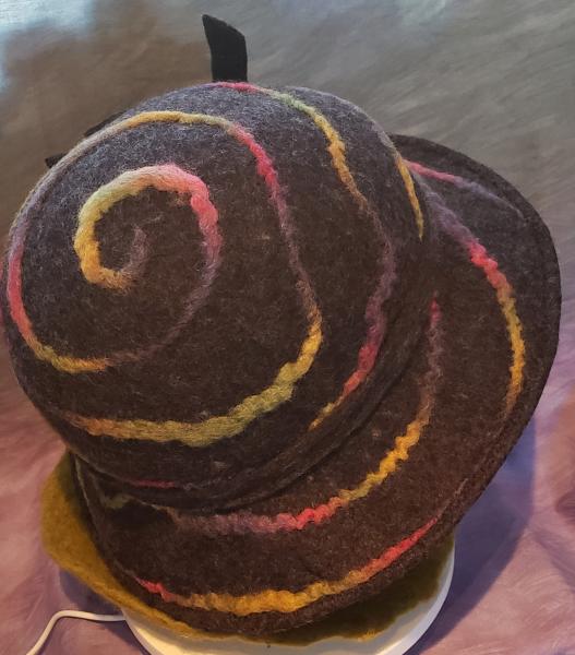 Spiral Charcoal Wide Brim picture