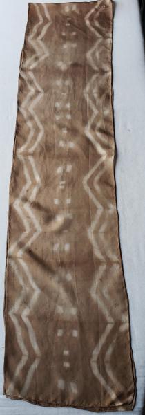 EcoBotantical Walnut Silk Scarf #011